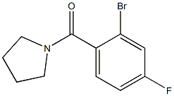 1-(2-bromo-4-fluorobenzoyl)pyrrolidine 结构式