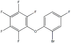 1-(2-bromo-4-fluorophenoxy)-2,3,4,5,6-pentafluorobenzene 结构式