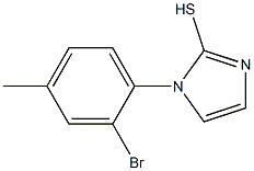 1-(2-bromo-4-methylphenyl)-1H-imidazole-2-thiol,,结构式