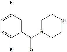 1-(2-bromo-5-fluorobenzoyl)piperazine Struktur