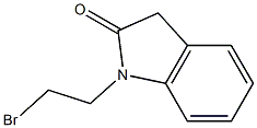 1-(2-bromoethyl)-1,3-dihydro-2H-indol-2-one 化学構造式