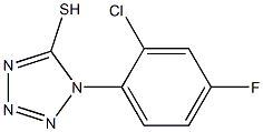 1-(2-chloro-4-fluorophenyl)-1H-1,2,3,4-tetrazole-5-thiol Struktur