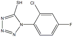 1-(2-chloro-4-fluorophenyl)-1H-1,2,3,4-tetrazole-5-thiol 化学構造式