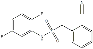 1-(2-cyanophenyl)-N-(2,5-difluorophenyl)methanesulfonamide 化学構造式