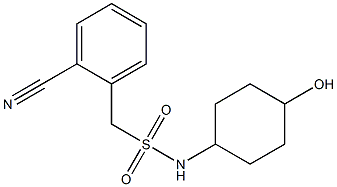 1-(2-cyanophenyl)-N-(4-hydroxycyclohexyl)methanesulfonamide,,结构式