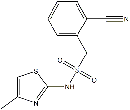 1-(2-cyanophenyl)-N-(4-methyl-1,3-thiazol-2-yl)methanesulfonamide