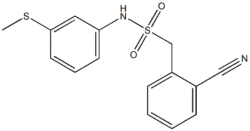 1-(2-cyanophenyl)-N-[3-(methylsulfanyl)phenyl]methanesulfonamide