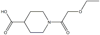 1-(2-ethoxyacetyl)piperidine-4-carboxylic acid Structure
