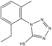 1-(2-ethyl-6-methylphenyl)-1H-1,2,3,4-tetrazole-5-thiol Structure