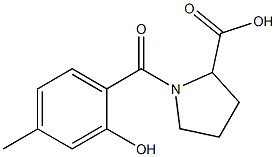 1-(2-hydroxy-4-methylbenzoyl)pyrrolidine-2-carboxylic acid