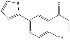 1-(2-hydroxy-5-thien-2-ylphenyl)propan-1-one Struktur