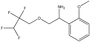 1-(2-methoxyphenyl)-2-(2,2,3,3-tetrafluoropropoxy)ethan-1-amine Struktur