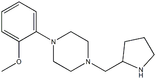 1-(2-methoxyphenyl)-4-(pyrrolidin-2-ylmethyl)piperazine Struktur