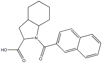 1-(2-naphthoyl)octahydro-1H-indole-2-carboxylic acid 结构式