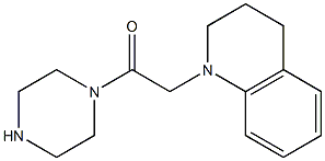 1-(2-oxo-2-piperazin-1-ylethyl)-1,2,3,4-tetrahydroquinoline Structure