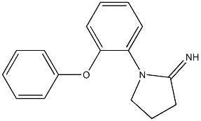 1-(2-phenoxyphenyl)pyrrolidin-2-imine Structure