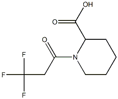 1-(3,3,3-trifluoropropanoyl)piperidine-2-carboxylic acid Struktur