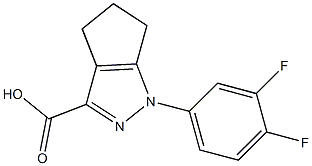 1-(3,4-difluorophenyl)-1,4,5,6-tetrahydrocyclopenta[c]pyrazole-3-carboxylic acid Structure