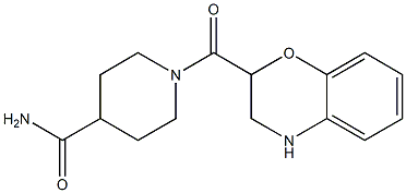 1-(3,4-dihydro-2H-1,4-benzoxazin-2-ylcarbonyl)piperidine-4-carboxamide Structure