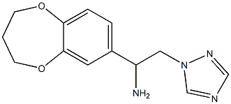 1-(3,4-dihydro-2H-1,5-benzodioxepin-7-yl)-2-(1H-1,2,4-triazol-1-yl)ethanamine|