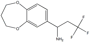 1-(3,4-dihydro-2H-1,5-benzodioxepin-7-yl)-3,3,3-trifluoropropan-1-amine