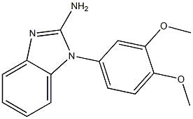 1-(3,4-dimethoxyphenyl)-1H-1,3-benzodiazol-2-amine 化学構造式