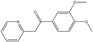 1-(3,4-dimethoxyphenyl)-2-(pyridin-2-yl)ethan-1-one,,结构式