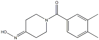 1-(3,4-dimethylbenzoyl)piperidin-4-one oxime