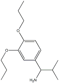 1-(3,4-dipropoxyphenyl)-2-methylpropan-1-amine 化学構造式