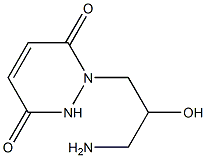 1-(3-amino-2-hydroxypropyl)-1,2-dihydropyridazine-3,6-dione 化学構造式