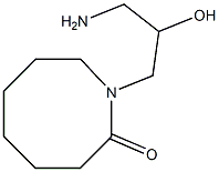 1-(3-amino-2-hydroxypropyl)azocan-2-one Structure