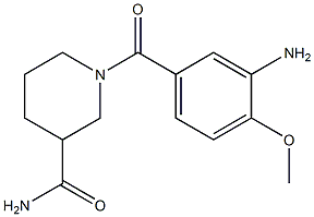 1-(3-amino-4-methoxybenzoyl)piperidine-3-carboxamide Structure