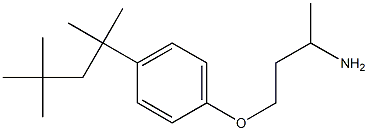 1-(3-aminobutoxy)-4-(2,4,4-trimethylpentan-2-yl)benzene,,结构式