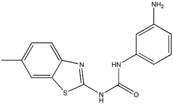 1-(3-aminophenyl)-3-(6-methyl-1,3-benzothiazol-2-yl)urea Structure