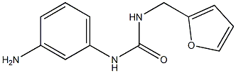 1-(3-aminophenyl)-3-(furan-2-ylmethyl)urea Struktur