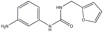 1-(3-aminophenyl)-3-(furan-2-ylmethyl)urea,,结构式