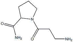 1-(3-aminopropanoyl)pyrrolidine-2-carboxamide Struktur