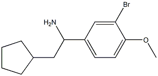 1-(3-bromo-4-methoxyphenyl)-2-cyclopentylethan-1-amine Structure