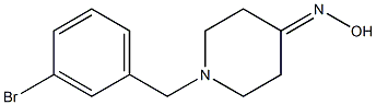 1-(3-bromobenzyl)piperidin-4-one oxime Structure