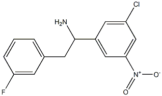 1-(3-chloro-5-nitrophenyl)-2-(3-fluorophenyl)ethan-1-amine