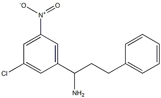 1-(3-chloro-5-nitrophenyl)-3-phenylpropan-1-amine Structure