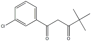 1-(3-chlorophenyl)-4,4-dimethylpentane-1,3-dione Structure