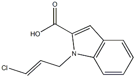  1-(3-chloroprop-2-en-1-yl)-1H-indole-2-carboxylic acid