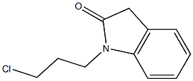1-(3-chloropropyl)-2,3-dihydro-1H-indol-2-one,,结构式
