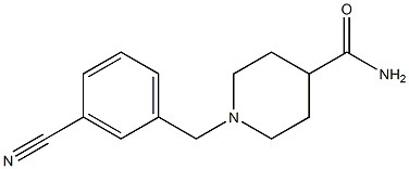1-(3-cyanobenzyl)piperidine-4-carboxamide Struktur