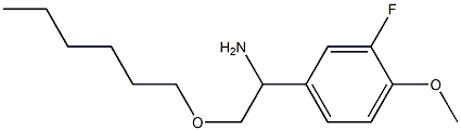  1-(3-fluoro-4-methoxyphenyl)-2-(hexyloxy)ethan-1-amine