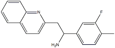 1-(3-fluoro-4-methylphenyl)-2-(quinolin-2-yl)ethan-1-amine Structure