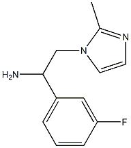 1-(3-fluorophenyl)-2-(2-methyl-1H-imidazol-1-yl)ethan-1-amine Struktur