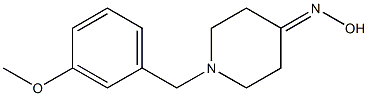 1-(3-methoxybenzyl)piperidin-4-one oxime Struktur