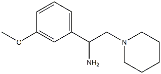 1-(3-methoxyphenyl)-2-piperidin-1-ylethanamine 结构式
